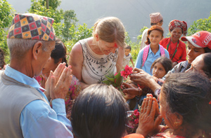 Laura Welland in Nepal