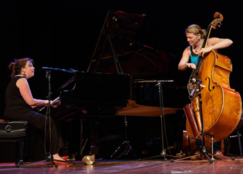 Dawn Clement and Laura Welland at 2013 Port Townsend Jazz Works